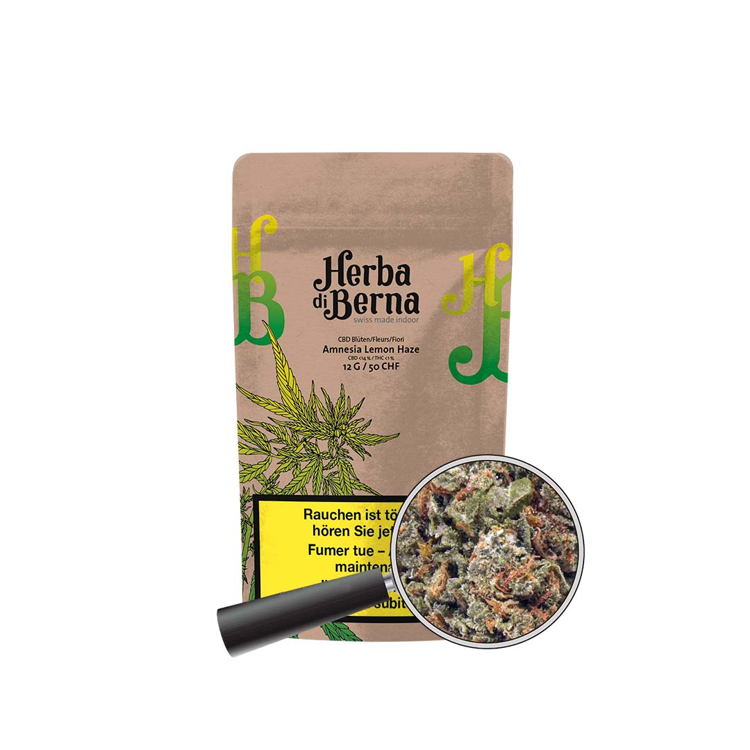 Amnesia Lemon Haze CBD Premium Blüten der schweiz