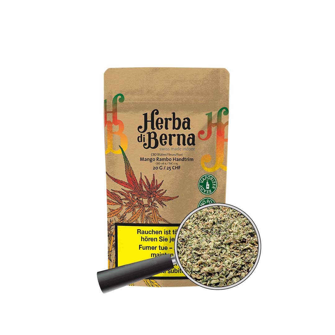 CBD Blüten Beutel kaufen und cbd von herba di berna schon morgen in der ganzen schweiz erhalten