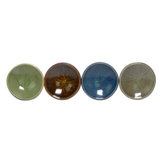 Ciotole per impasti in ceramica realizzate a mano, pezzi unici provenienti da Berna, disponibili in tutti e quattro i colori affiancati, Svizzera, presso Herba di Berna