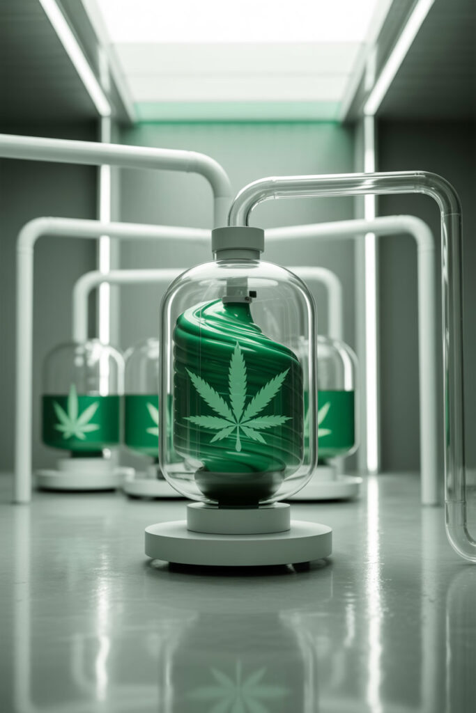 CBD-Öl-Tropfen aus moderner CO₂-Extraktion – sauberes Laborverfahren für reine Vollspektrum-Produkte