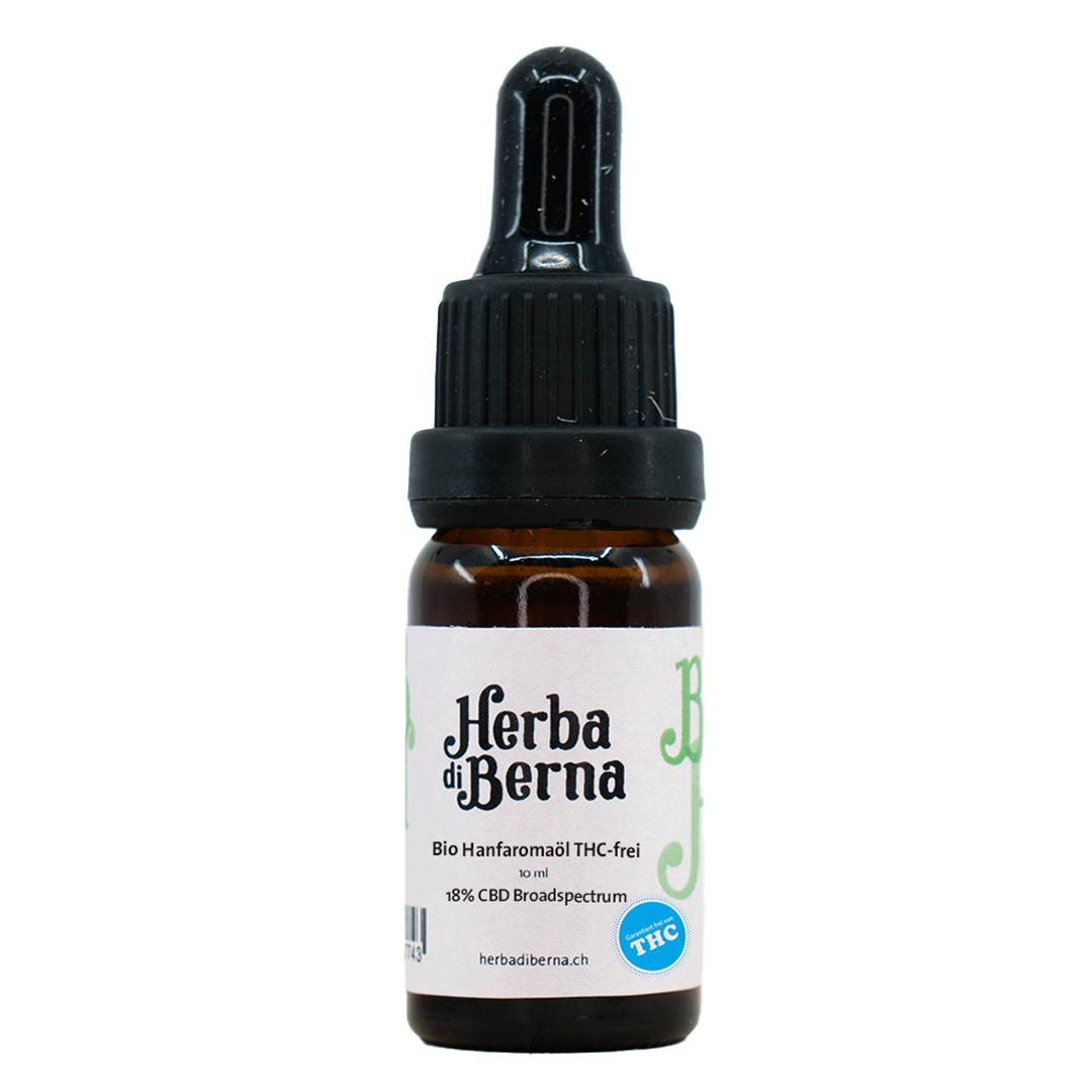 Ordini l'olio di CBD 18% senza THC Svizzera da Herba di Berna o ordini online in tutta la Svizzera.