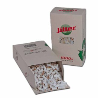 Jilter 1000 Eco Box mit rund 1’000 papierbasierten 6-mm-Eindrehfiltern