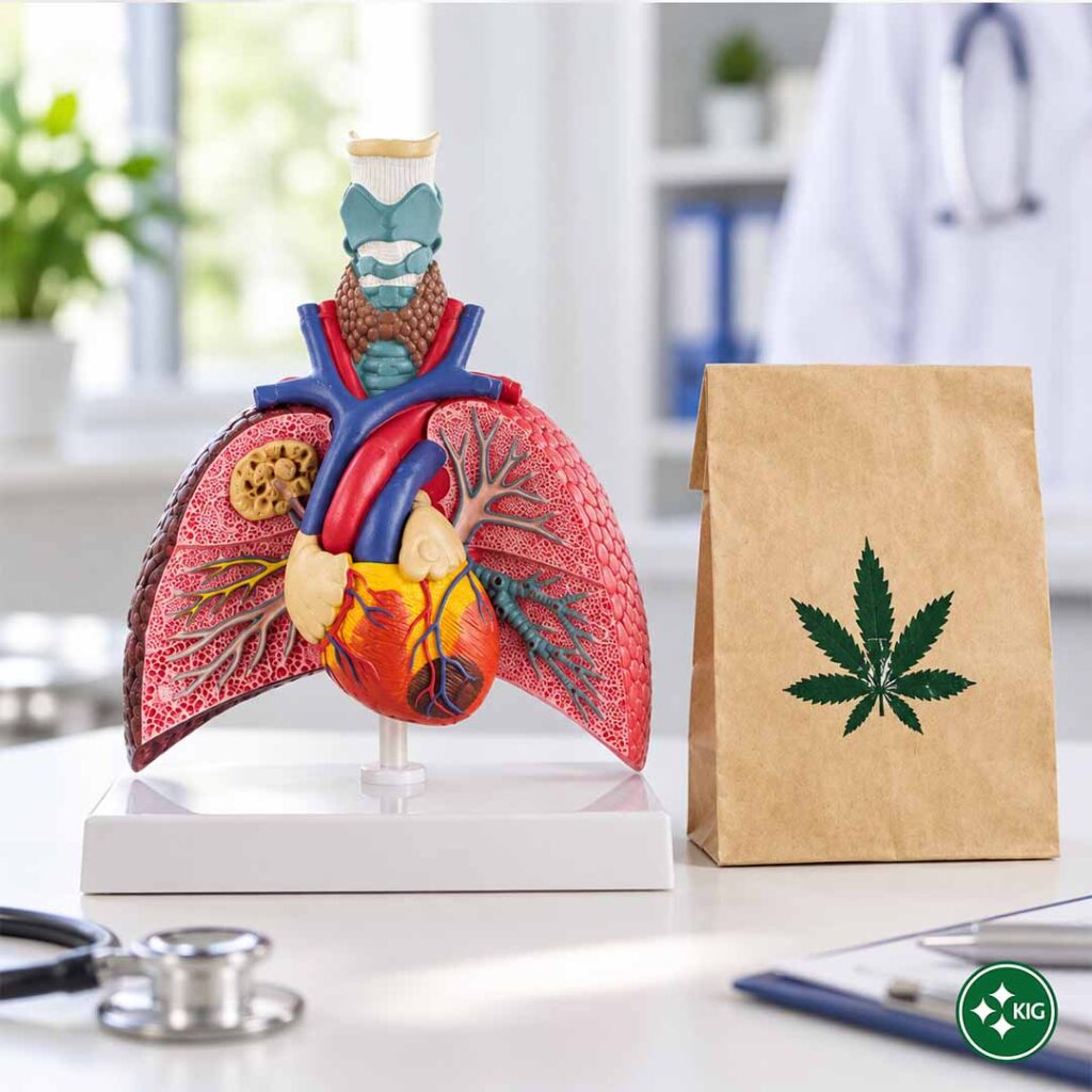 Laborbild zur Cannabisforschung bei Krebs mit wissenschaftlichem Hintergrund