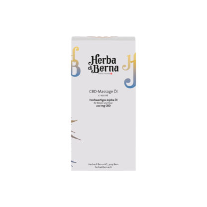 CBD Massage Öl mit Jojoba aus dem CBD Shop in Bern – hochwertige Pflege für Haut und Sinne