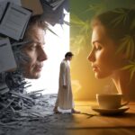 Eine Person findet mit CBD bei Burnout in der Schweizer Natur wieder zu innerer Ruhe und Balance.