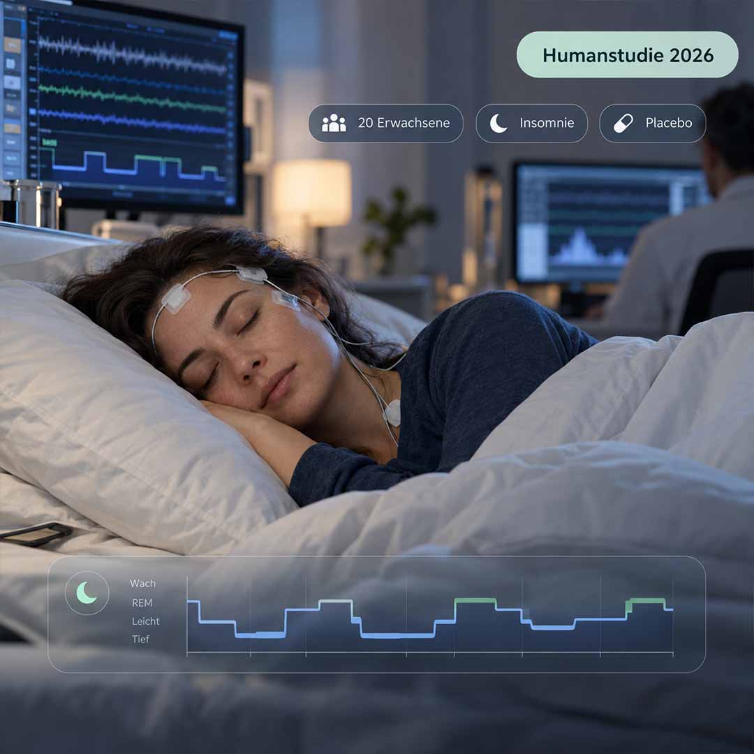 Sleep lab scene featuring a sleeping woman, used as an illustration for the 2026 CBN Human Study on insomnia