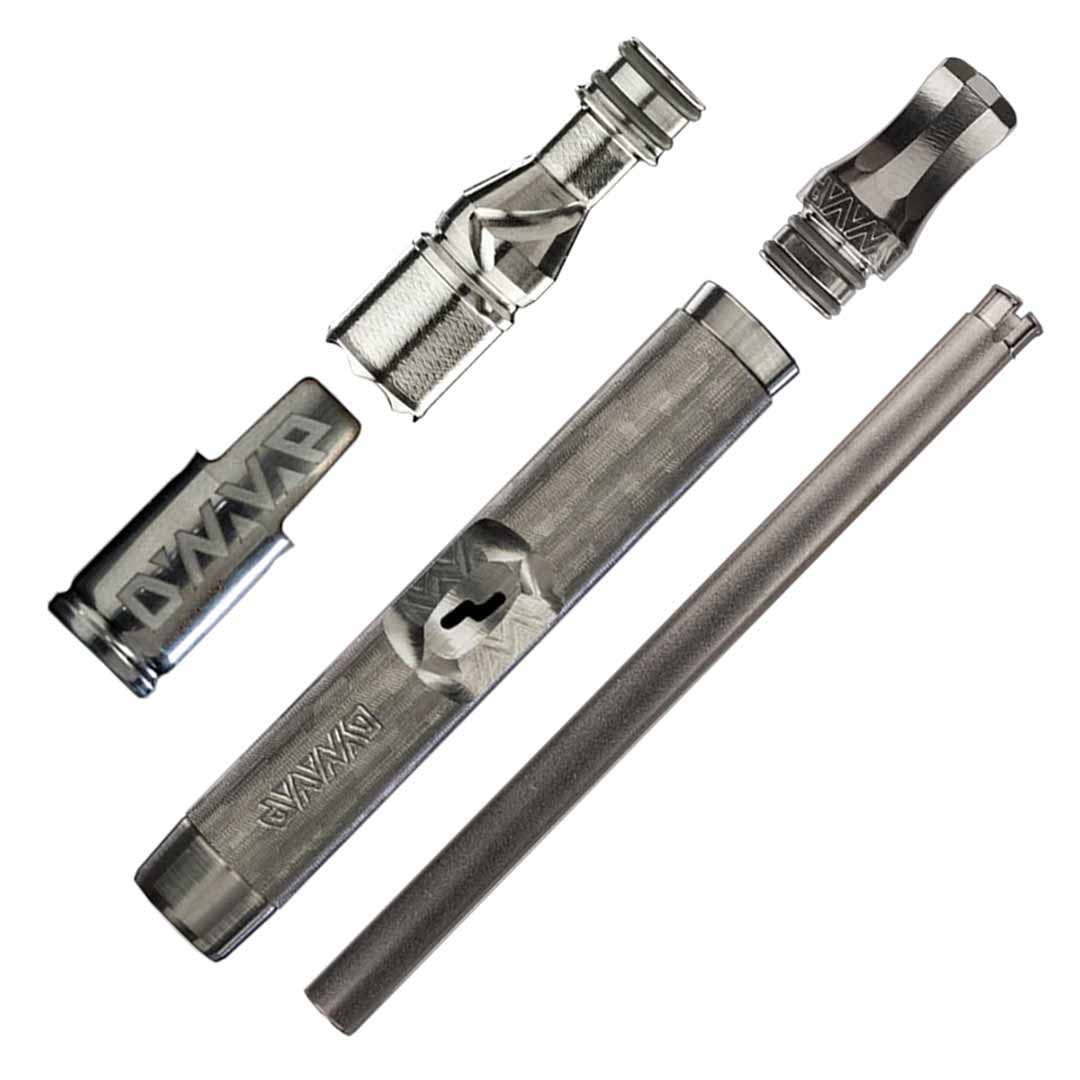DynaVap M7 XL Vaporizer aus Edelstahl für trockene Kräuter auf weissem Hintergrund