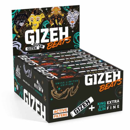 Rückseite der GIZEH Beats Edition Box mit Infos zu Papers & Filtern