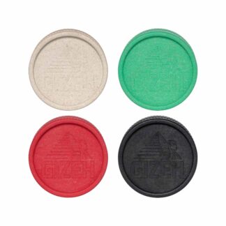 Macinino per canapa GIZEH da 55 mm nei colori nero, bianco, verde e rosso