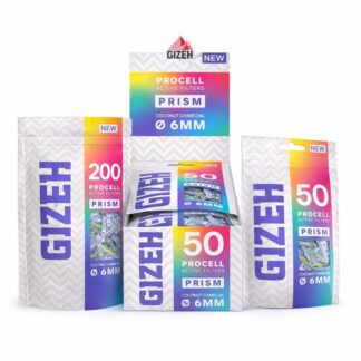 Nachhaltige GIZEH ProCell Filter mit Kokosnuss-Aktivkohle Füllung