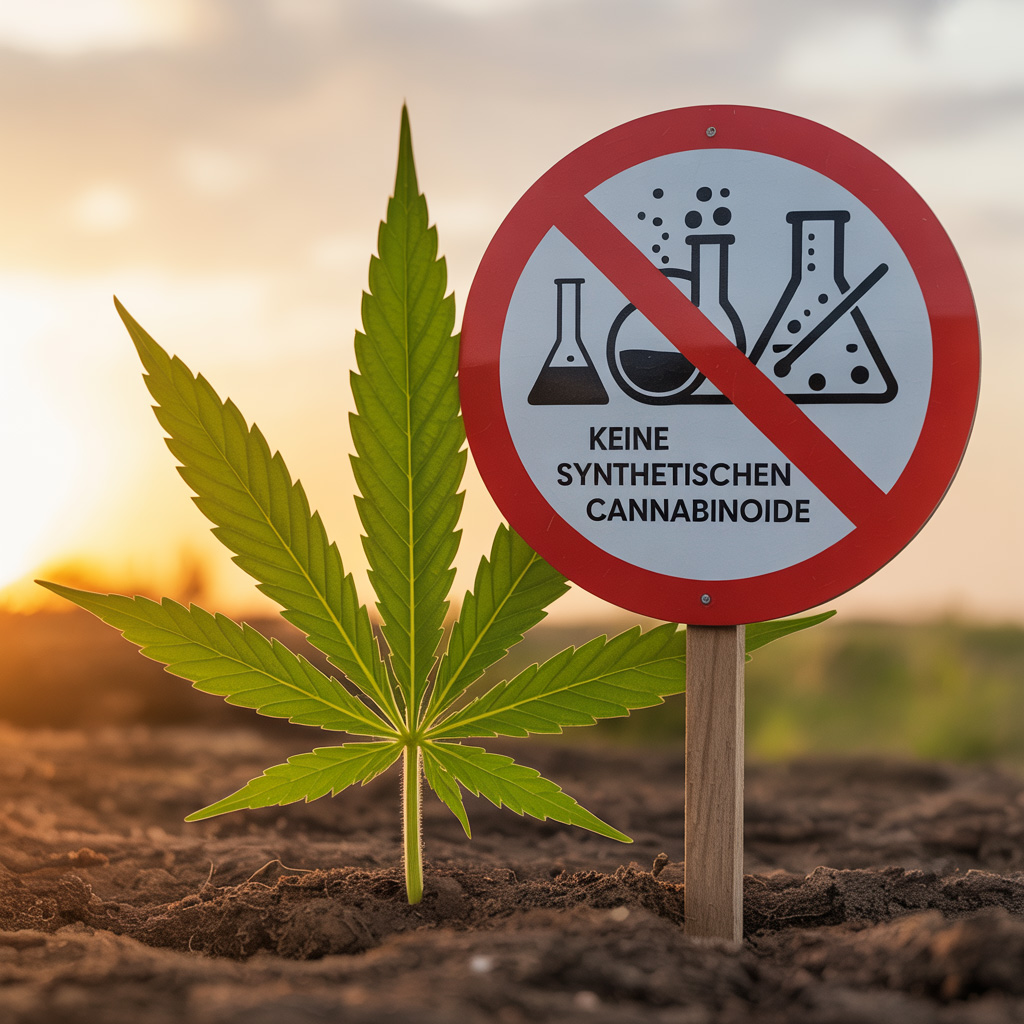 Reine Cannabisblüte als Symbol für natürliche Cannabinoide