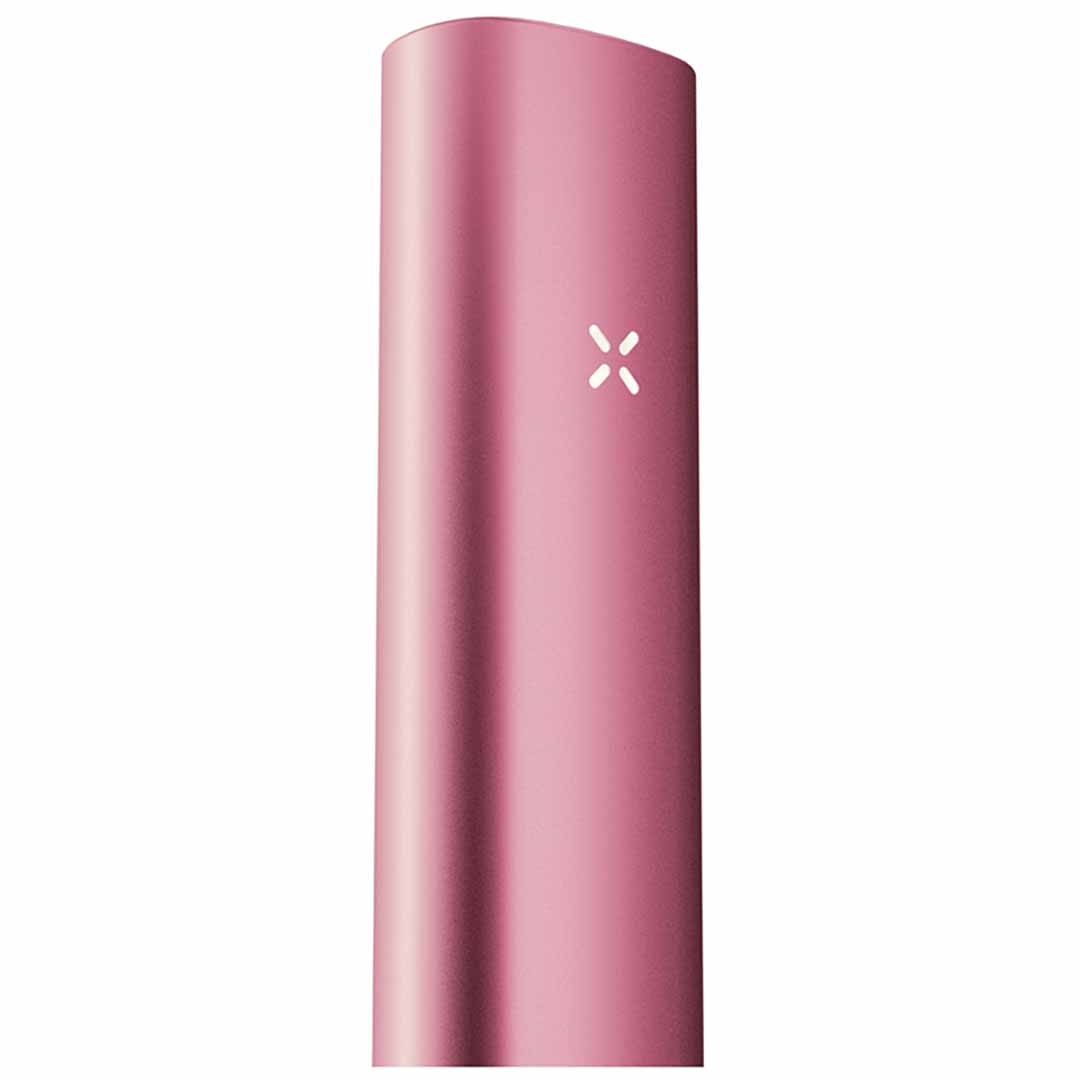 Rear view of the pink PAX vaporizer for dry herbs and CBD flowers