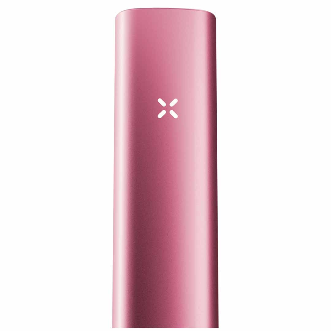 PAX Vaporizer in pink with the heating chamber open for dry herbs and CBD flowers