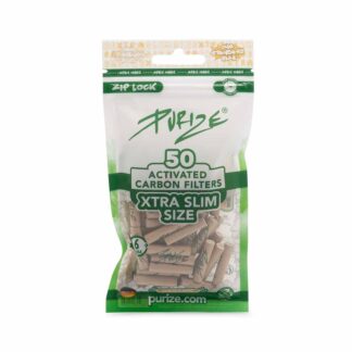 Paquet de 50 PURIZE Organic avec filtres Xtra Slim, déjà ouvert, chez Herba di Berna