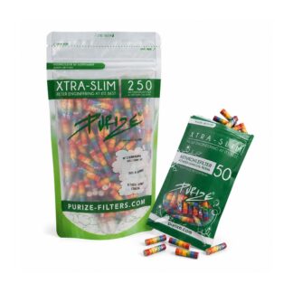 Filtro a carbone attivo PURIZE Xtra Slim Rainbow in assortimento di colori