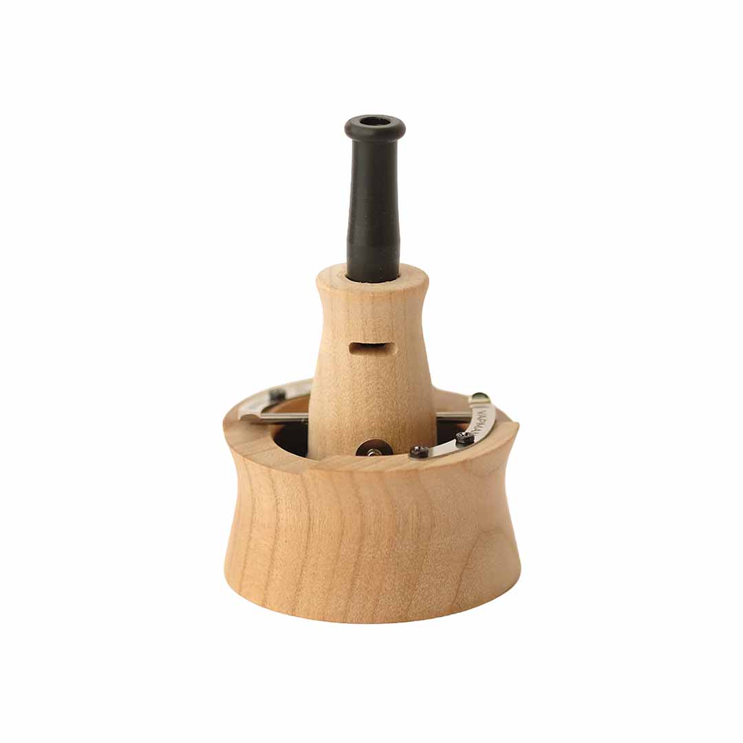Vaporizzatore Vapman Click Pure Cherry in legno di ciliegio su sfondo bianco