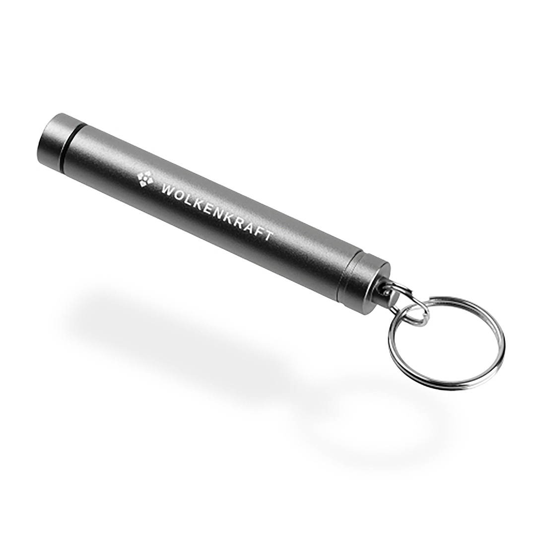 wolkenkraft-capsule-caddy-gun-metal-geoeffnet Geöffneter WOLKENKRAFT Capsule Caddy (Gun Metal), zeigt das Innere und den Dichtungsring.